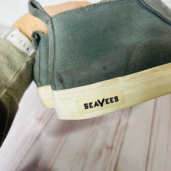 SeaVees Huntington Middie Suede Blue Gray Slip On Sneakers - Picture 7 of 8